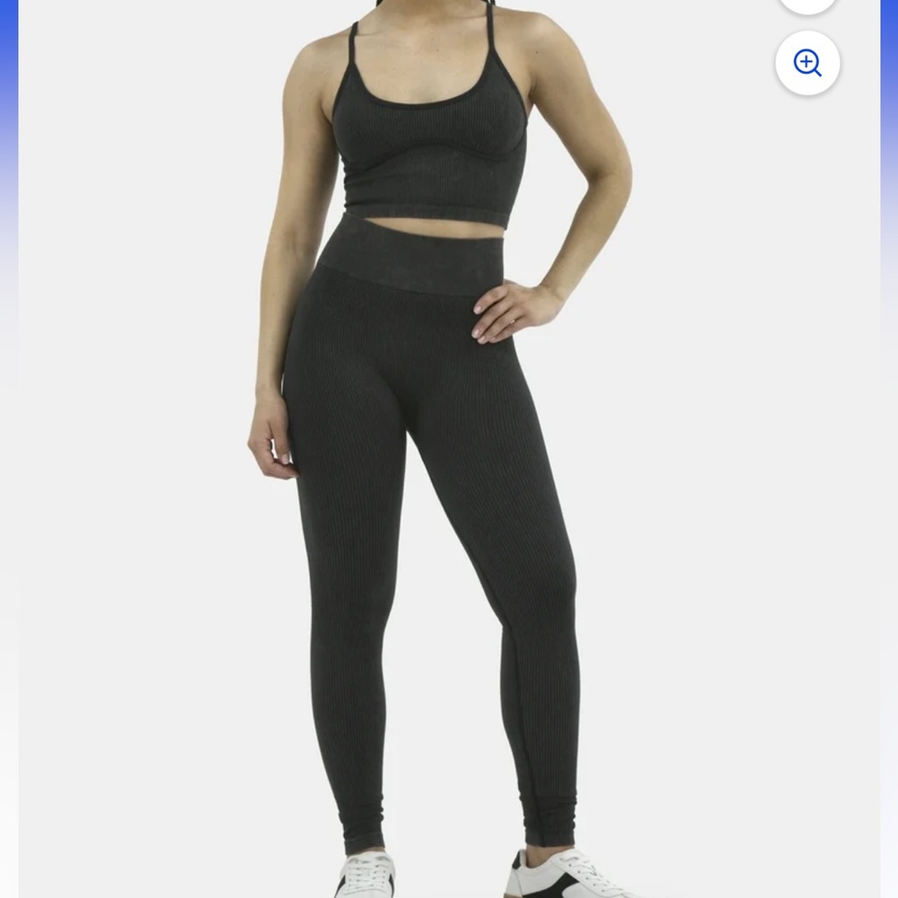 Women's Charcoal Seamless Activewear Set